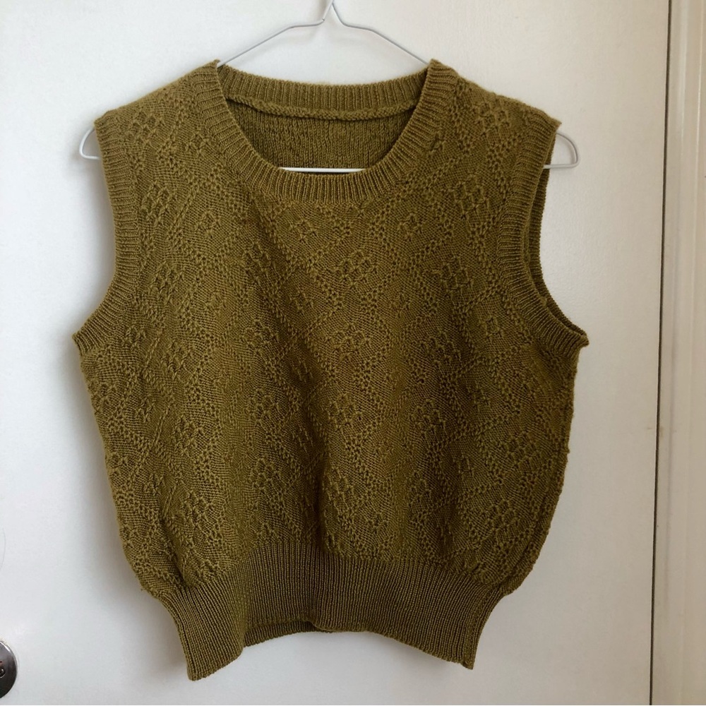Olive Knit Vest